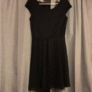 Black cup sleeved dress